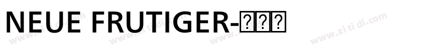NEUE FRUTIGER字体转换